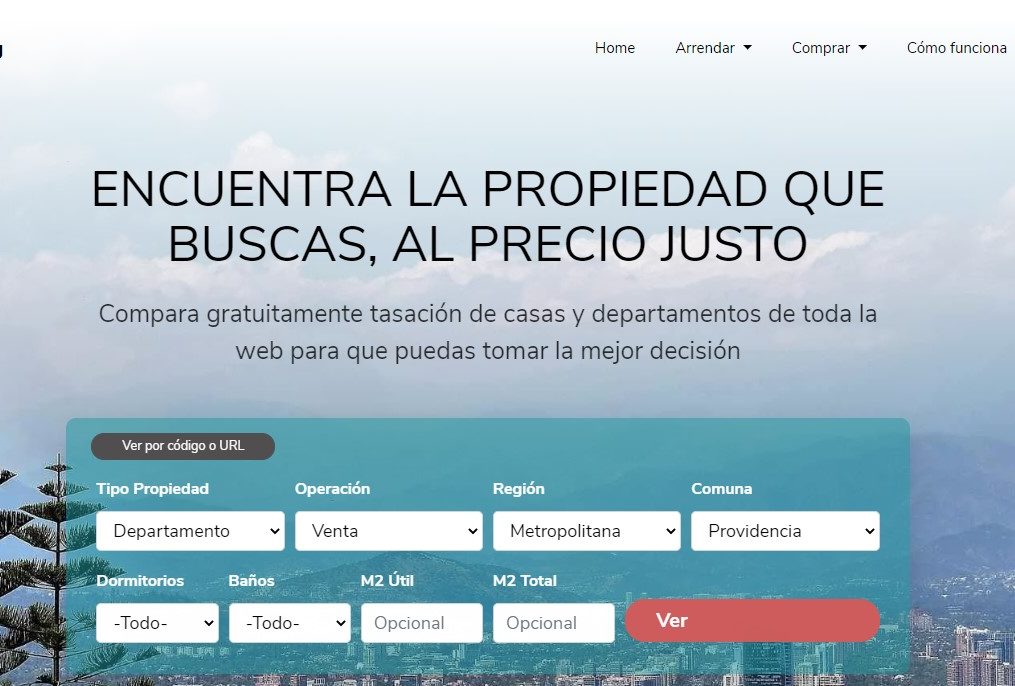 Nueva plataforma reúne toda la oferta inmobiliaria web en un solo lugar y con la tasación de cada propiedad